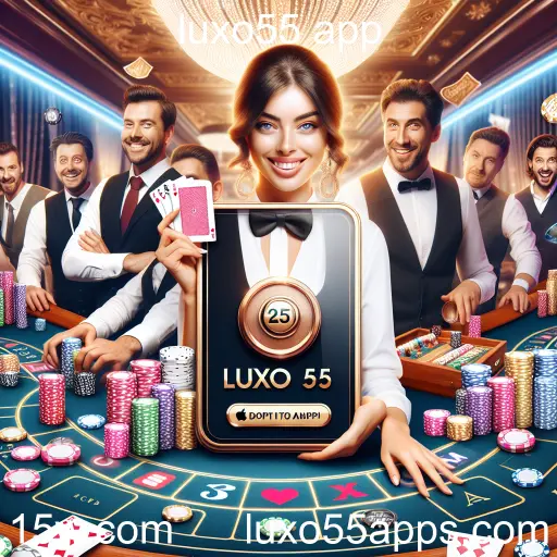 Experiência de Cassino ao Vivo no Luxo55 App